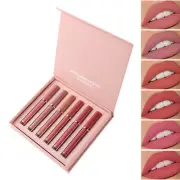 6Pcs Everlasting Liquid Lipstick Matte Moisturizing Lip Gloss Kit~