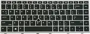 Replacement Keyboard for HP EliteBook 840 G5/ 840 G6/ 745 G5/ 745 G6 Laptop Silver Frame Backlight with Pointer