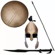 Spartan King Leonidas Sword, spear, Shield & Helmet- 300 Movie Replicas.