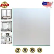 Elegant Static Cling Window Tint - Frosted Design & 96% UV Shielding, 23.6x118.1