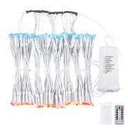 Patio Umbrella String Light Fit 8-Rib 8/9/10 Ft Outdoor Shade 128 RGB LED 8 Mode