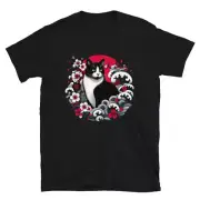 Kawaii Cat T-Shirt - Japanese Anime Style, Retro Funny Graphic Tee, Unisex