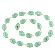 925 Starling Silver Chalcedony Labradorite Gold Plated Eye Charms Connectors