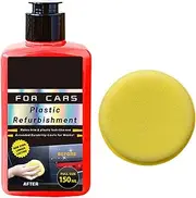 Car Interior Shine - Auto Interior Cleaner | Scratch Repair Restore Shine and Gloss UV-Protection with Sponge for Dashboard Seats Tires Trim Wax Coating
