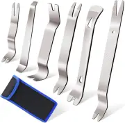 6 Pcs Auto Trim Removal Tool Kit Metal Pry Tool Car Trim Removal Tool Set For Do