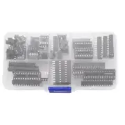 66Pcs/Lot DIP IC Sockets Adaptor Solder Type Socket Kit 6,8,14,16,18,20,24,28 H7