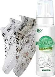 [Generic] White Sneaker Cleaner | Shoe Cleaning Spray 200ml | Effective and Gentle Dirt Remover, Multifunctional Cleaning Supplies for Basketball Shoes, Mesh Shoes, Canvas