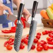 Japanese Santoku Slicing Utility Knife Meat Cleaver Butcher Knife Professional C