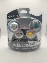 XYAB Wired Controller for Nintendo GameCube/ Wii / Wii U - Silver - New In Box -