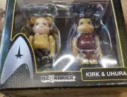 Star Trek Kirk & Uhura Be@rBrick Figures New in Package Bearbrick