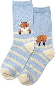[Hot Sox] Kid's Fox Stripe Socks 1 Pair