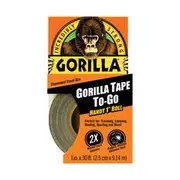 Gorilla Tape To Go Black 25.4mm X 9m