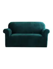 [Artiss] Velvet 2 Seater Sofa Cover in Agate Green