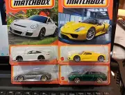 Matchbox Assortment Porsches . Mint Cards