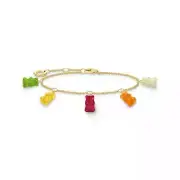 Thomas Sabo THOMAS SABO Bracelet with 5 colourful goldbears