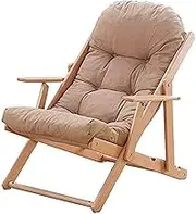 Lightweight Sun Lounger Folding Chair Recliner Recliner Folding Lunch Break Home Leisure Lazy Chair Summer Easy Chair Outdoor Beach Chair Siesta Wood Lounge Chair (Color, 1),1 (Color : 3) Comfortable