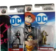 DC Nano Metalfigs Katana & Commissioner Gordon (2) Die Cast Metal