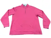 Brooks Brothers Mens Pink 1/4 Zip Pullover Sweater Size XXL New With Tags