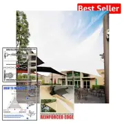 Durable 16' x 16' White Triangle Shade Sail – 95% UV Blockage & 3-
