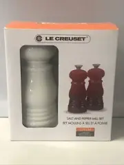 LE CREUSET Salt & Pepper Mill Set Hardened Ceramic White (1)