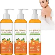 Persimmon Body Wash,Persimmon Soap for Body Odour Removal, inner-thigh,smelly feet,Natural Persimmon for Old People Smell, Deep Cleansing Skin (3PCS)