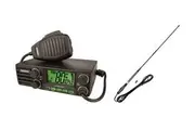 UNIDEN UH5050 H/DUTY 12V & 24V VOLT 5W DIN+AT870 6DBi UHF RADIO+ANTENNA PACK