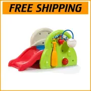 Sport-Tastic Indoor/Outdoor Playset with Slide, Bat & Balls for Active Toddlers