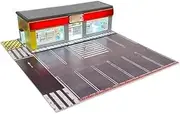 Alloy Car Model Toy Display Stand 1:64 Lights Dioramas Shop Store with Parking