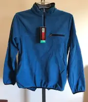 Weatherproof Boy's 1/4 Zip Long Sleeve Jacket - Blue - Size: 12