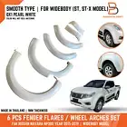 QX1 PEARL WHITE FENDER FLARES ARCH FOR NAVARA NP300 D23 ST ST-X WIDEBODY 15-19