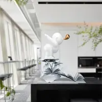 在飛比找Yahoo!奇摩拍賣優惠-抽象人物雕塑創意家居酒店大堂裝置玄關藝術軟裝飾品大型落地擺件