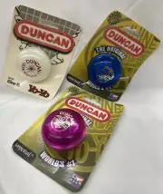 Vintage IMPERIAL DUNCAN (3) YOYO GLOW-YO 1994 - PINK & BLUE 1999 READ!!