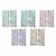 MONIKA STRIGEL ANIMAL PRINT GLITTER LEATHER BOOK CASE FOR APPLE iPOD TOUCH