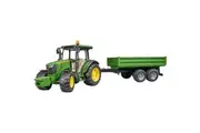 Bruder John Deere 5115M Tractor with Tipping Trailer 1:16 Scale Kids Toy 4+