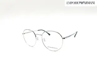 光寶眼鏡城(台南)EMPORIO ARMANI 大圓復古金屬款,EA1122D/3015銀色,LUXOTTICA公司貨