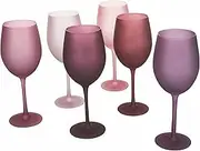 Villa d'Este Home Tivoli Happy Hour Provence Set of 6 Frosted Glasses 550 ml