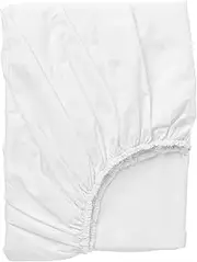 [IKEA] DVALA Single Bed Fitted Sheet, 90x200 cm, White