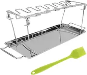 GANAZONO 1 Set Stainless Steel Barbecue Rack Convenient Camping Roasting Grill for Outdoor Picnics and Garden Parties Durable Design for Use