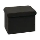 Storage Ottoman Cube Small Sherpa Ottoman Foot Rest, Foldable Portable Boucle...