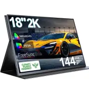UPERFECT 18 inch Portable Monitor 2K 2560x1600 144Hz for Gaming PC, PS, Xbox