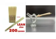 RAW classic LEAN size pre rolled cone+glass cone holder tobacco bubbl pipe
