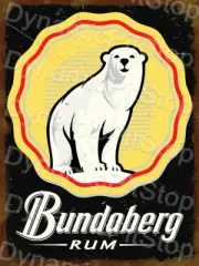 Bundaberg Rum Rustic Tin Metal Sign Alcohol Bar Man Cave Australian made