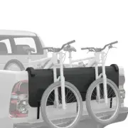 Black 53" Width Pickup Truck Bed Tailgate Crash Pad Protector Cover Bike Racks