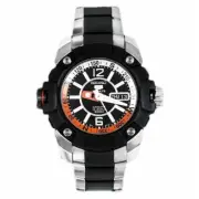 New Watch Seiko 5 SKZ265K1 Silver Black Orange 200 M Automatic Wristwatch
