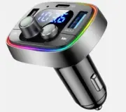 LIHAN USB C Bluetooth Adapter for Car, AUX Wireless FM Radio Transmitter,...