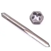 US Stock HSS M6 x 0.5mm Tap & 6 x 0.5mm Hexagon Die Metric Thread Right Hand Set