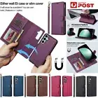 For Samsung S25 S24 S23 S22 Ultra Plus Removable Flip Cover Leather Wallet Case