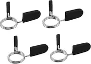 BESPORTBLE 4pcs Professional Barbell Clips Wear-Resistant Weight Collars Spring Clamp for Gym Portable Secure