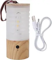Generic Camping Lantern, 2700K Warm Rechargeable Cordless Portable Stepless Dimming LED Camping Light, Battery Operated Portable Emergency Flashlight for Hiking Home Travel