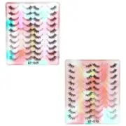 20 Pairs Half Lashes Natural Eye Wispy False Eyelashes Volume Strip